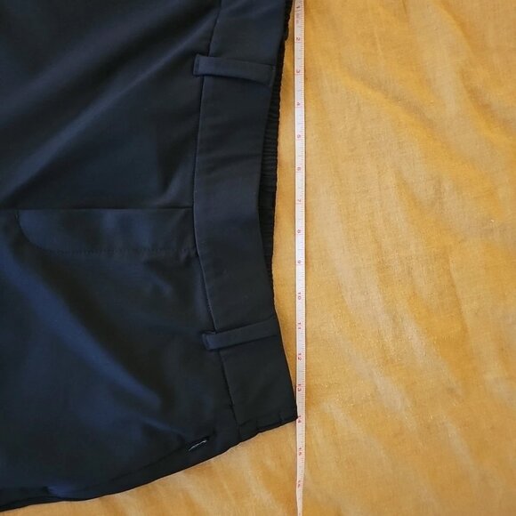 Land's End Wide Leg Mid Rise Pull-on Black Pocket Pants S (6-8) Flattering EUC - Picture 6 of 9